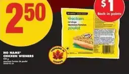 No Frills No name chicken wieners offer