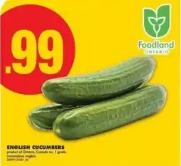 No Frills English cucumbers offer