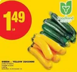No Frills Green or yellow zucchini offer