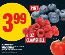 No Frills Blueberries raspberries offer