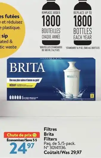 Walmart Filtres brita filters offer