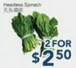 Oceans Fresh Food Market Headless Spinach offer
