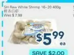 Oceans Fresh Food Market SH Raw White Shrimp 16-20 offer