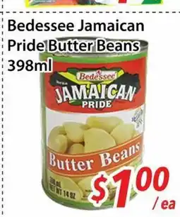 Bestco Food Mart Bedessee Jamaican Pride Butter Beans offer