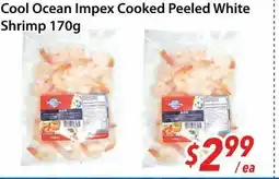 Bestco Food Mart Cool Ocean Impex Cooked Peeled White Shrimp offer