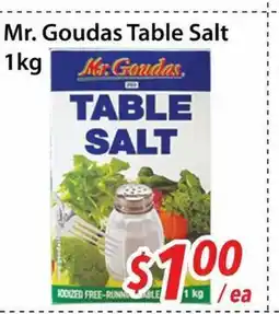 Bestco Food Mart Mr. Goudas Table Salt offer
