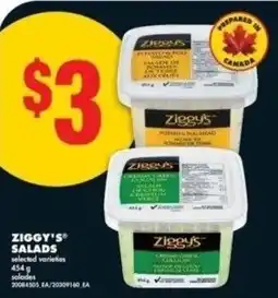 No Frills Ziggy's salads offer