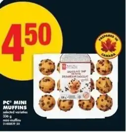 No Frills PC mini muffins offer