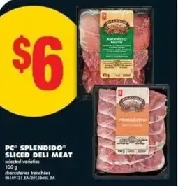 No Frills PC splendido sliced deli meat offer