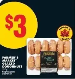 No Frills Farmer's market glazed doughnuts offer