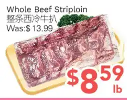Ample Food Market Whole Beef Striploin offer