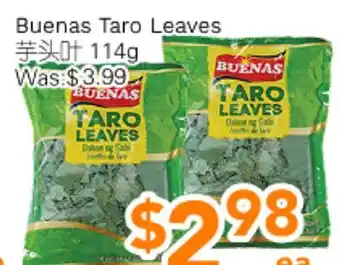 Ample Food Market Buenas Taro Leaves offer
