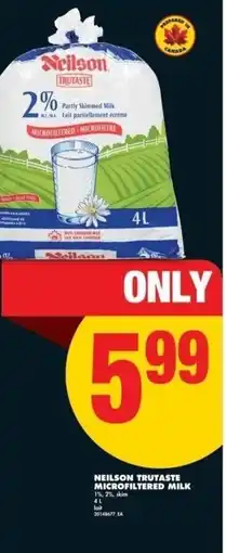 No Frills Neilson trutaste microfiltered milk offer