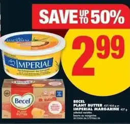 No Frills Becel plant butter or imperial margarine offer