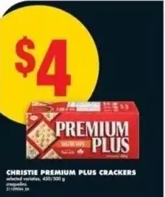 No Frills Christie premium plus crackers offer