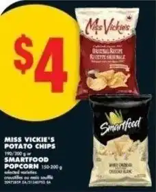 No Frills Miss vickie's potato chips smartfood popcorn offer
