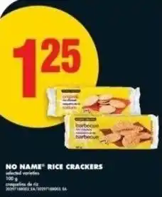 No Frills No name rice crackers offer
