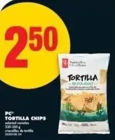No Frills PC tortilla chips offer