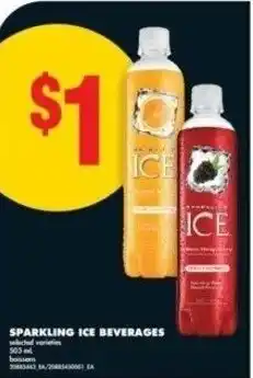 No Frills Sparkling ice beverages offer
