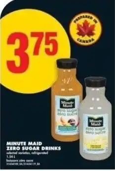 No Frills Minute maid zero sugar drinks offer