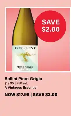 LCBO Bollini Pinot Grigio offer