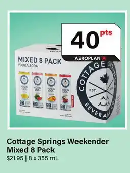 LCBO Cottage Springs Weekender Mixed 8 Pack offer