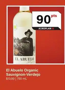 LCBO El Abuelo Organic Sauvignon-Verdejo offer