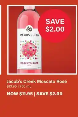 LCBO Jacob's Creek Moscato Rosé offer