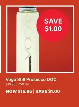 LCBO Voga Still Prosecco DOC offer