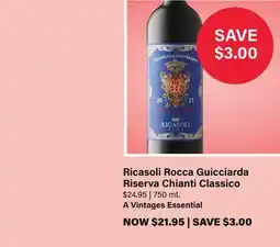 LCBO Ricasoli Rocca Guicciarda Riserva Chianti Classico offer