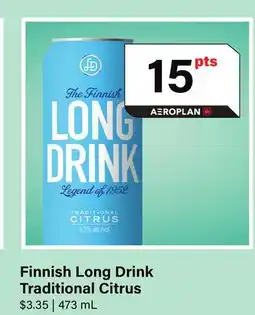 LCBO Finnish Long Drink Traditional Citrus offer