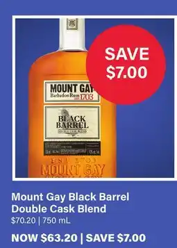 LCBO Mount Gay Black Barrel Double Cask Blend offer