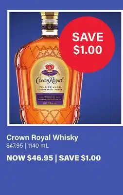 LCBO Crown Royal Whisky offer