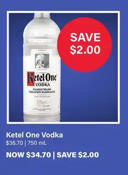 LCBO Ketel One Vodka offer
