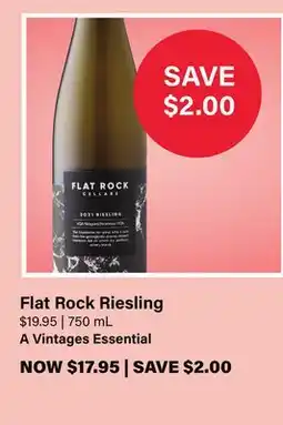 LCBO Flat Rock Riesling offer