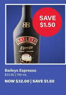 LCBO Baileys Espresso offer