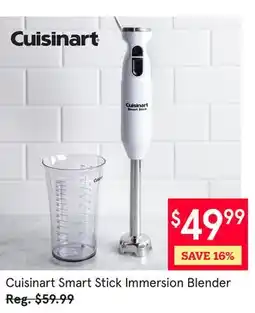 Kitchen Stuff Plus Cuisinart Smart Stick Immersion Blender offer