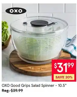 Kitchen Stuff Plus OXO Good Grips Salad Spinner - 10.5 offer