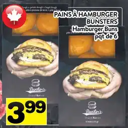 Supermarché PA PAINS HAMBURGER BUNSTERS | Hamburger Buns offer