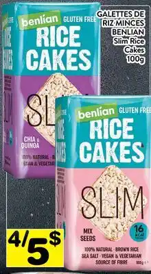 Supermarché PA GALETTES DE RIZ MINCES BENLIAN | Slim Rice Cakes offer
