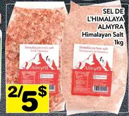 Supermarché PA SEL DE L'HIMALAYA ALMYRA | Himalayan Salt offer