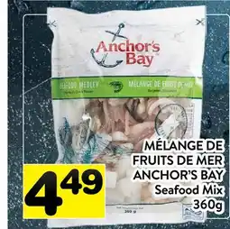 Supermarché PA MÉLANGE DE FRUITS DE MER ANCHOR'S BAY | Seafood Mix offer