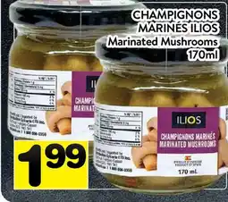 Supermarché PA CHAMPIGNONS MARINÉS ILIOS | Marinated Mushrooms offer