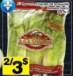 Supermarché PA COEURS DE ROMAINE | Romaine Hearts offer
