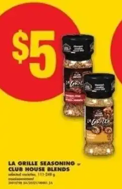No Frills La grille seasoning or club house blends offer
