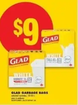 No Frills Glad garbage bags offer