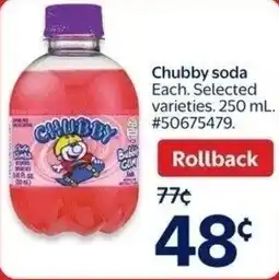 Walmart Chubby soda offer