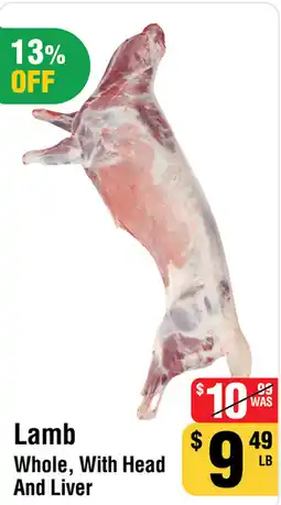 Iqbal Foods Lamb whole, with head and liver offer