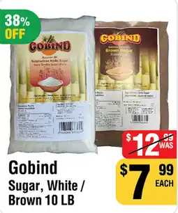 Iqbal Foods Gobind sugar, white brown offer