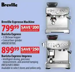 London Drugs Breville espresso machine offer
